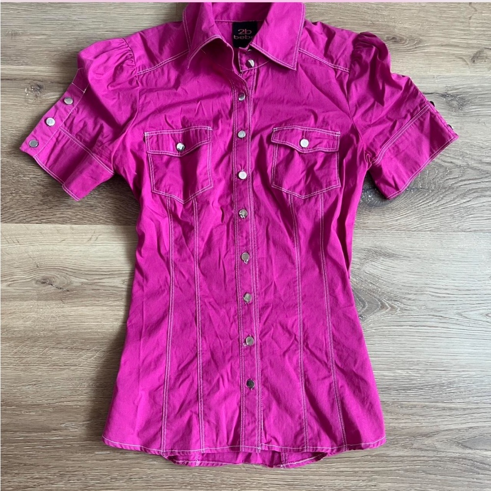 Vintage y2k bebe button up shirt